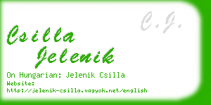 csilla jelenik business card